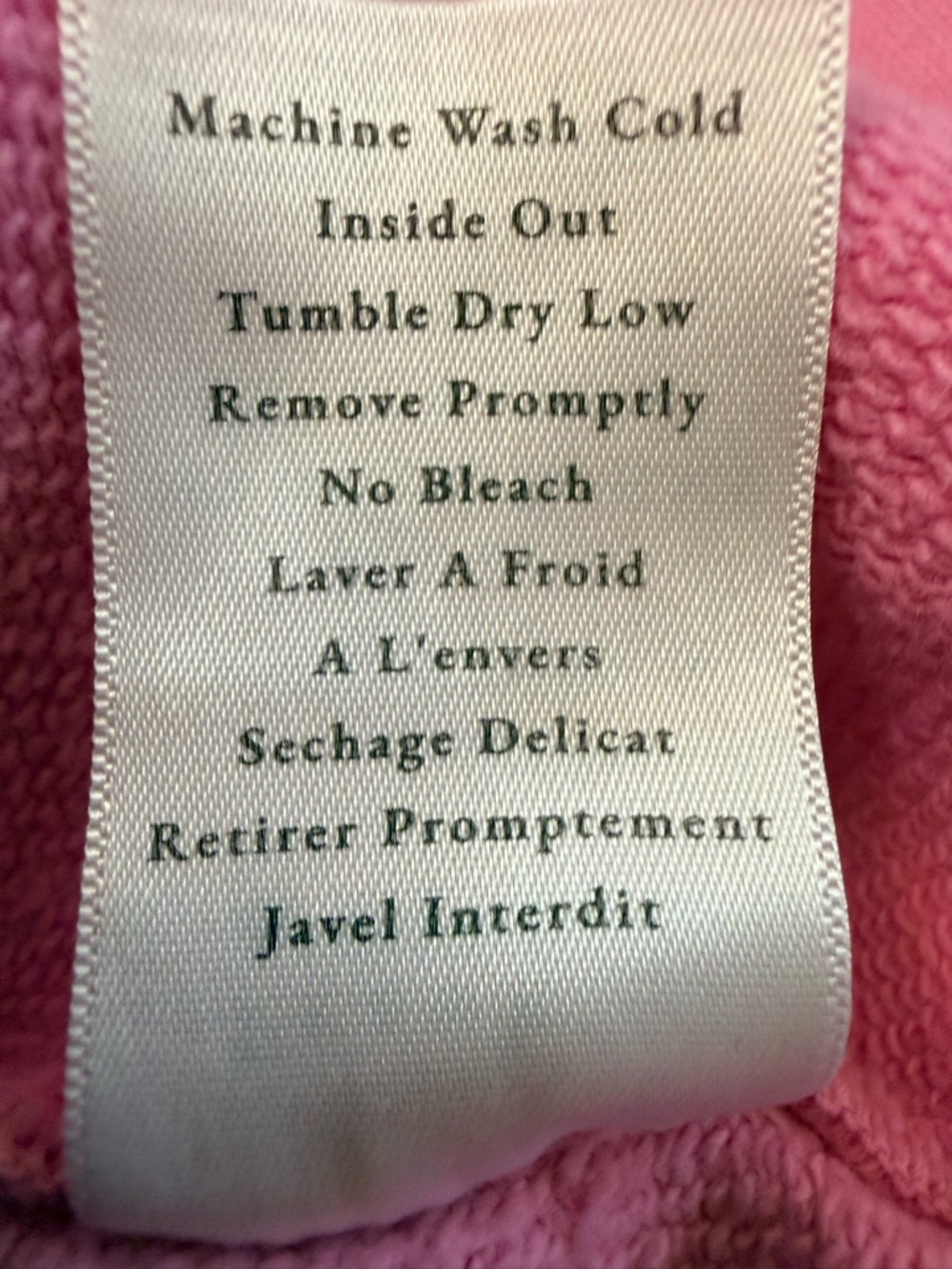 Brand New From Frank and Eileen Anna M triple fleece sweatshirt Bubblegum Pink - Picture 6 of 8